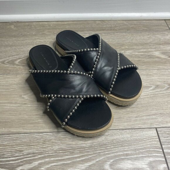 Zara Slippers Mules Clogs Slip On Embellished - Picture 1 of 7